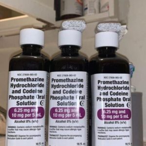 Promethazine Codeine Each 5 ML contains: Promethazine hydrochloride 6.25 mg; codeine phosphate 10 mg. Alcohol 7%. Indication: Cough Suppressant Dosage Form: Syrup Validity: 2 years Strength 200 mg 16 oz, 32 oz