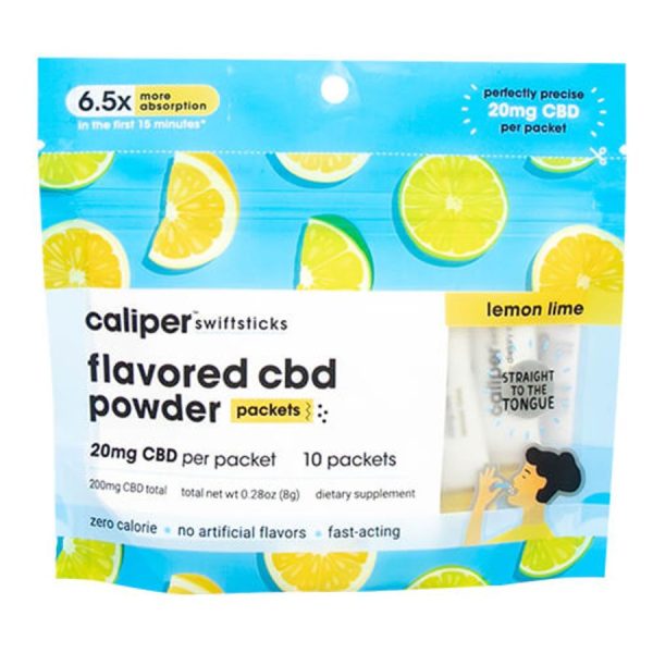 Caliper CBD - CBD Edible - Lemon Lime Swiftsticks Powder - 20mg