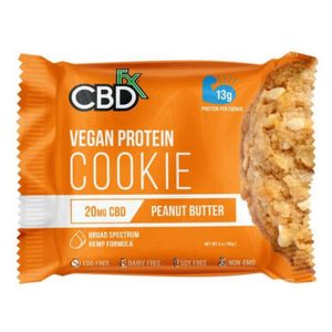 CBD Edibles - Vegan Protein Peanut Butter CBD Cookie - 20mg - By CBDfx