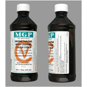 Promethazine Codeine Each 5 ML contains: Promethazine hydrochloride 6.25 mg; codeine phosphate 10 mg. Alcohol 7%. Indication: Cough Suppressant Dosage Form: Syrup Validity: 2 years Strength 200 mg 16 oz, 32 oz