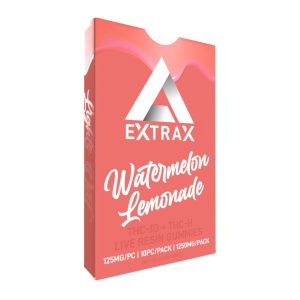 Delta Extrax - Delta 8 Edible - D8 Live Resin Blend Lights Out Gummies - Watermelon Lemonade - 125mg