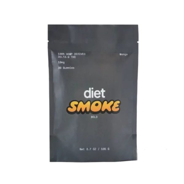 Diet Smoke Delta 9 Gummies THC Edibles Mango Gummies 10mg