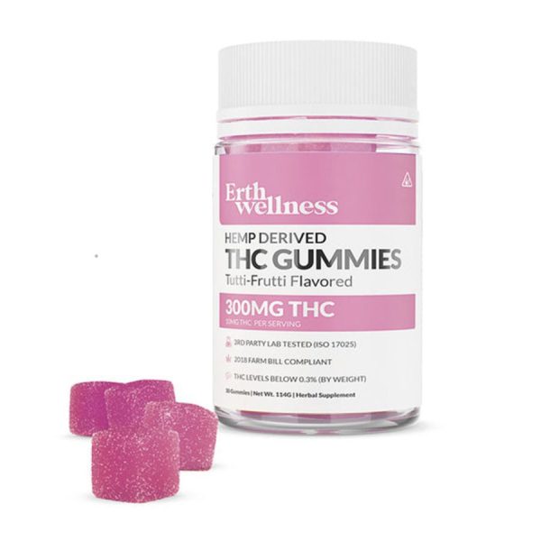 THC Edible - THC Tutti Frutti Gummies - 300mg by Erth Wellness