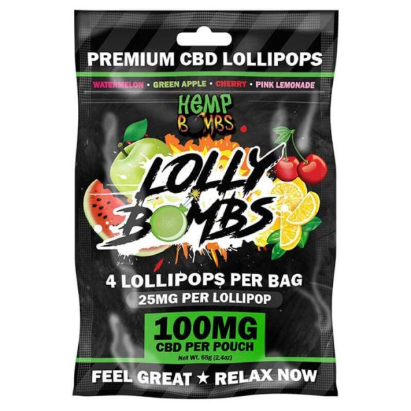 Hemp Bombs - CBD Edible - Jolly Lollipops Assorted - 25mg