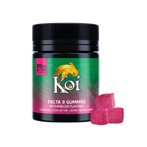 Koi CBD - Delta 9 Edible - CBD:D9 2:1 Gummies - Watermelon - 30mg