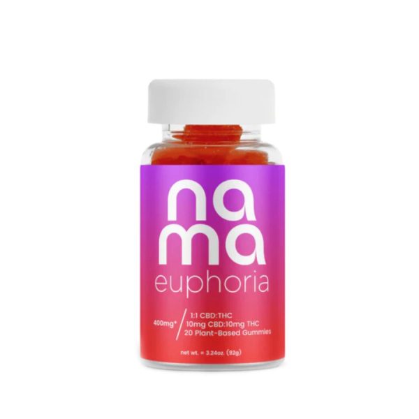 Nama - Delta 9 Edible - Euphoria D9:CBD Sourberry Gummies - 20mg