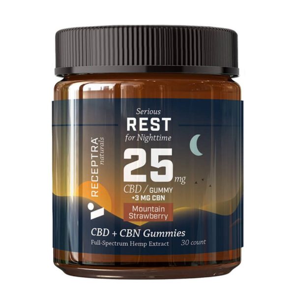 Receptra Naturals - CBD Edible - REST Gummies - 25mg