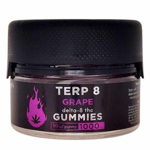 Terp 8 - Delta 8 Edible - Grape Gummies - 1000mg