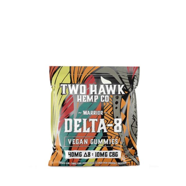 Two Hawk Hemp Co. - Delta 8 Edible - D8:CBG Warrior Gummies - Mango - 25mg