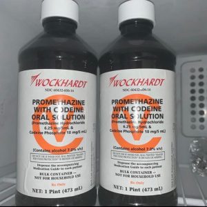 Wockhardt Promethazine Codeine Each 5 ML contains: Promethazine hydrochloride 6.25 mg; codeine phosphate 10 mg. Alcohol 7%. Indication: Cough Suppressant Dosage Form: Syrup Validity: 2 years Strength 200 mg 16 oz, 32 oz
