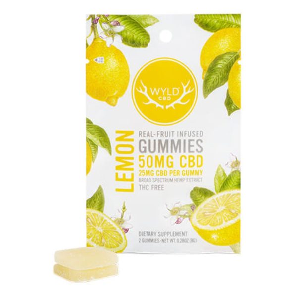 CBD Gummies - Lemon CBD Gummies - 25mg - By Wyld CBD