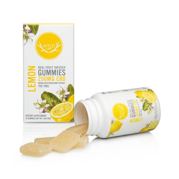 CBD Gummies - Lemon CBD Gummies - 25mg - By Wyld CBD