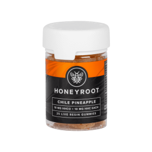 HoneyRoot Wellness - HHC Edible - HHC:HHCO Live Resin Gummies - Chile Pineapple - 20mg