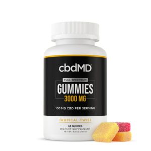 cbdMD - CBD Edible - Full Spectrum Gummies - Tropical Twist - 50mg