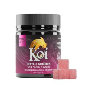 Koi CBD - Delta 8 Edible - Sour Cherry Gummies - 25mg