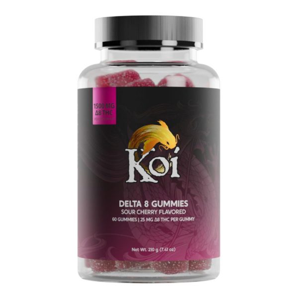 Koi CBD - Delta 8 Edible - Sour Cherry Gummies - 25mg