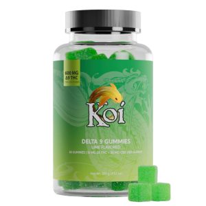 Koi CBD Delta 9 THC Gummies Lime 30mg
