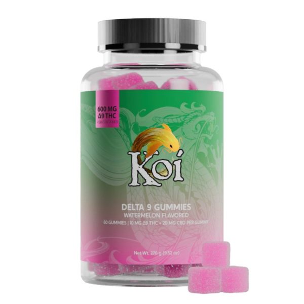 Koi CBD - Delta 9 Edible - CBD:D9 2:1 Gummies - Watermelon - 30mg