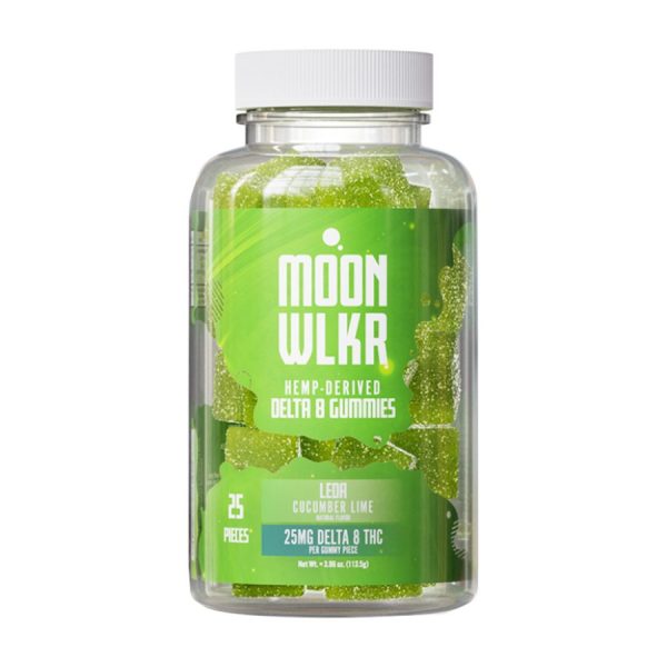 THC Gummies - Leda Delta 8 Gummies - Cucumber Lime - 625mg - By MoonWLKR