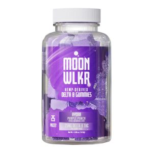 MoonWLKR - Delta 8 Edible - Hydra Gummies - Purple Punch - 625mg